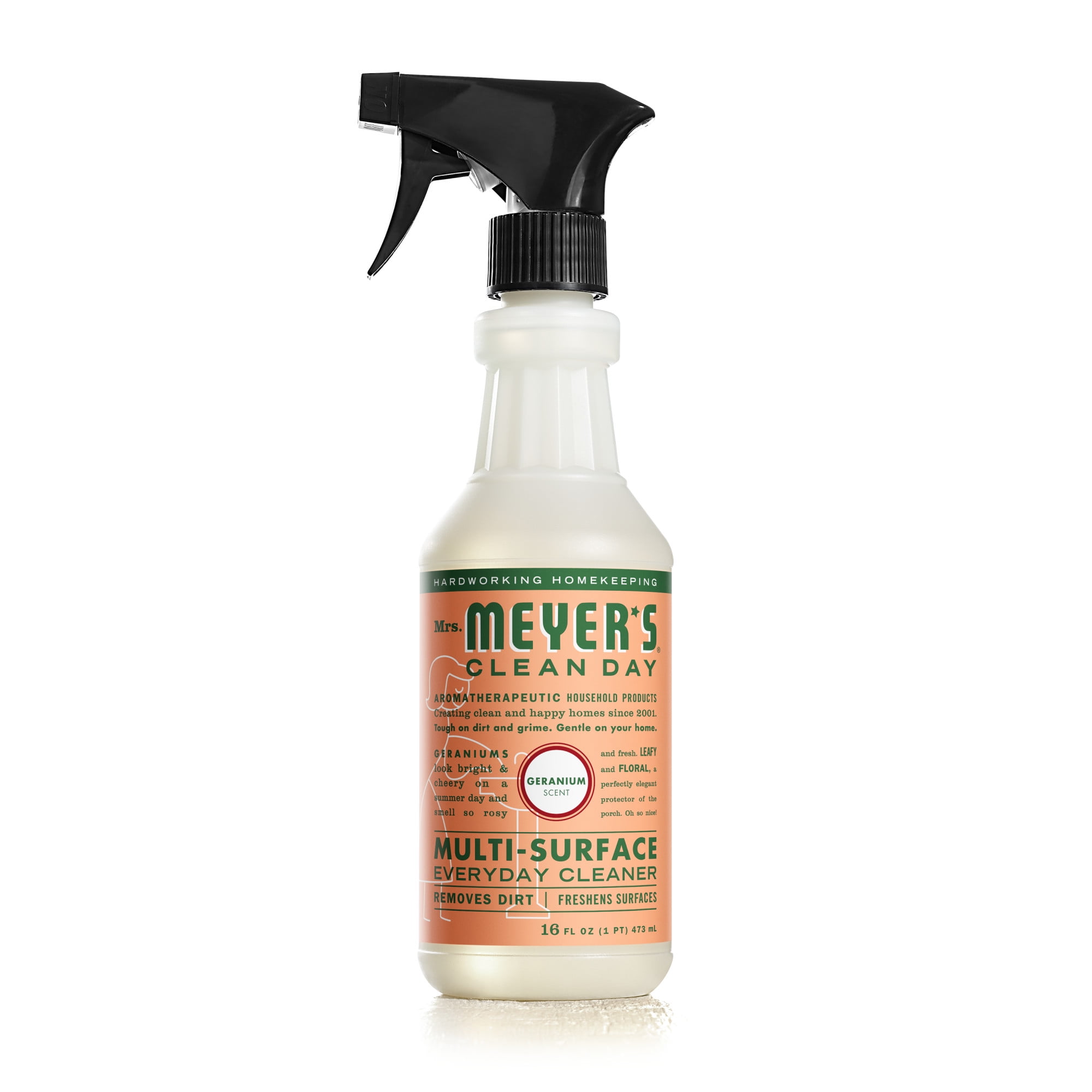 Mrs. Meyers Clean Day Multi-Surface Everyday Cleaner, Geranium Scent, 16 Ounce Bottle