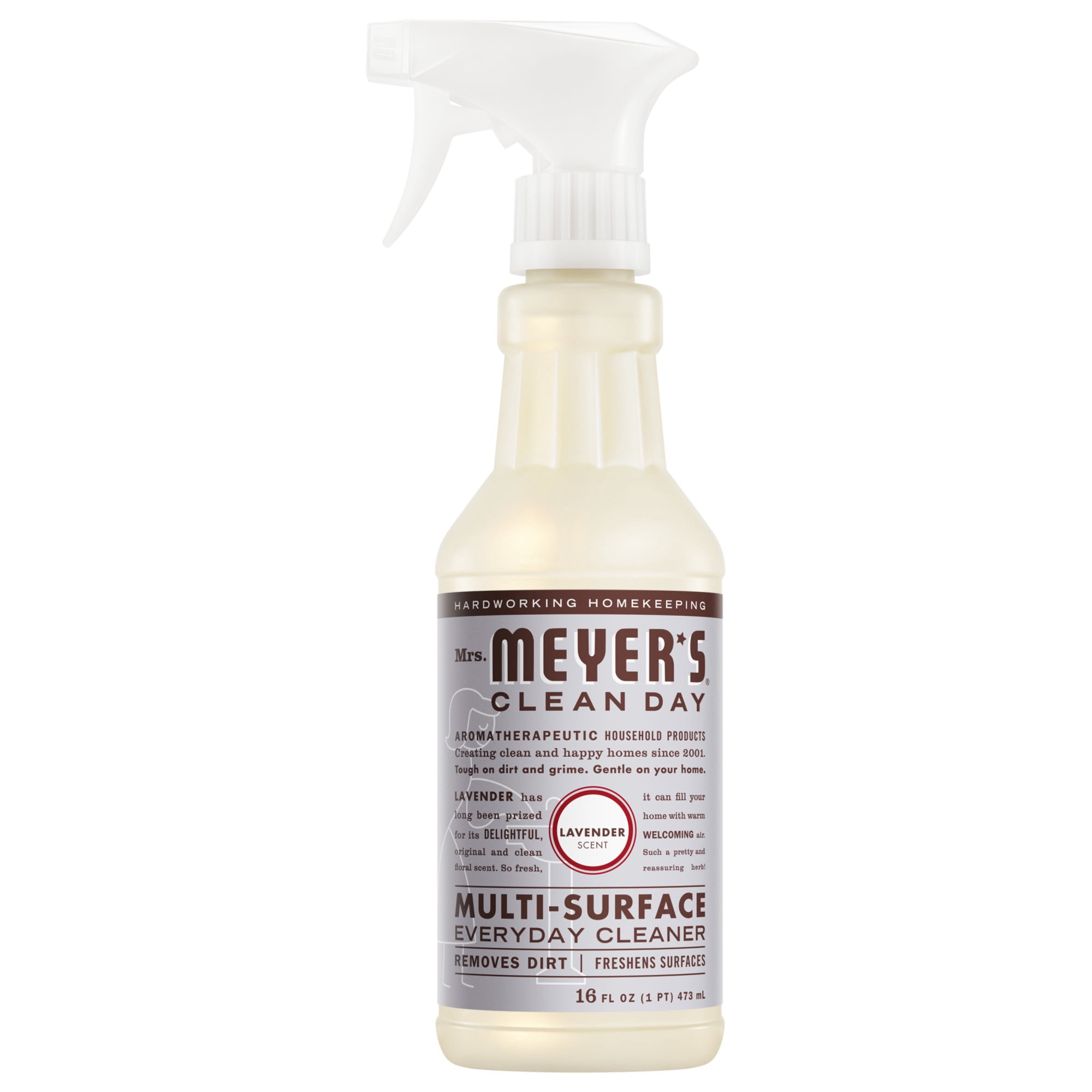 Mrs. Meyer's Clean Day Multi-Surface Everyday Cleaner, Lavender Scent, 16 Fl Oz Bottle