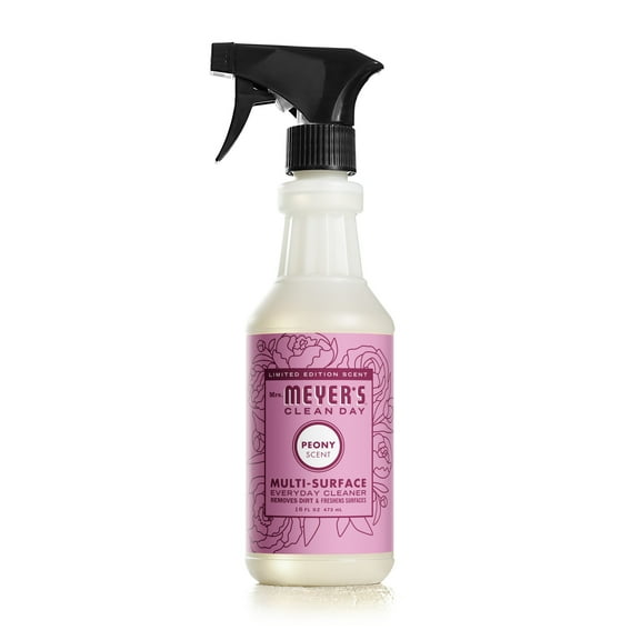 Mrs. Meyer’s Clean Day Multi-Surface Everyday Cleaner, Peony Scent, 16 Ounce Bottle