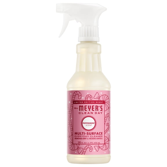 Mrs. Meyer's Clean Day Multi-Surface Everyday Cleaner, Peppermint Scent, 16 Fl Oz Bottle