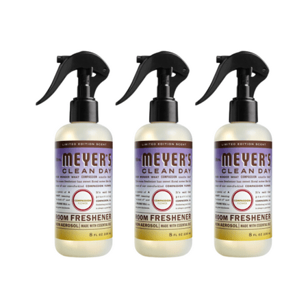 Mrs. Meyer’s Clean Day Room Freshener, Compassion Flower, 8 OZ (Pack of 3)