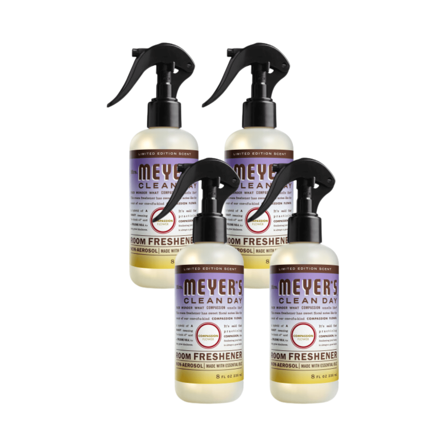 Mrs. Meyer’s Clean Day Room Freshener, Compassion Flower, 8 OZ (Pack of ...