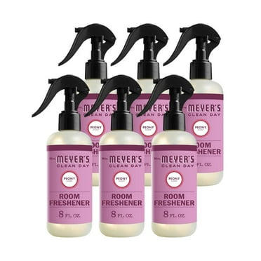 Mrs. Meyer's Clean Day Room Freshener Liquid, Peony, 8 fl oz (6 pack) (Bundle)
