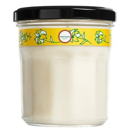Mrs. Meyer's Clean Day Scented Soy Candle, Large, Honeysuckle Scent, 7.2 Ounce Candle