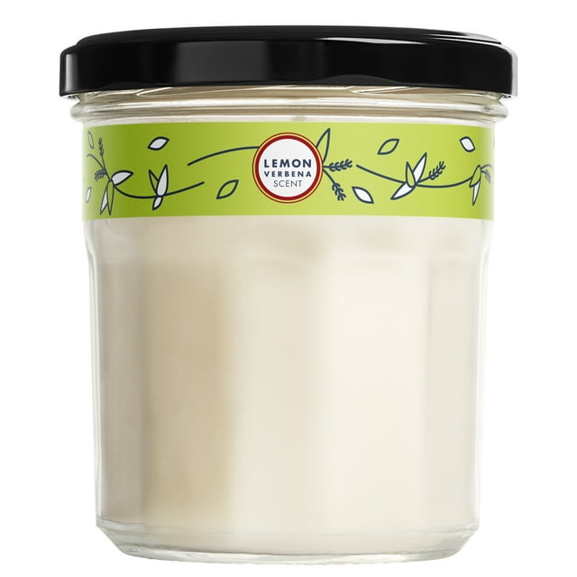 Mrs. Meyer's Clean Day Scented Soy Candle, Large, Lemon Verbena Scent, 7.2 Ounce Candle