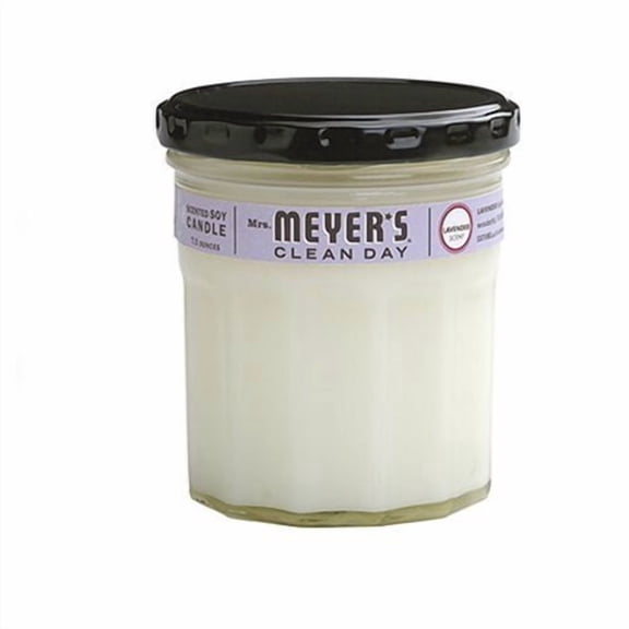 Mrs. Meyer's Clean Day Candle - Lavender Scented Soy Wax Jar - 7.2 oz, Single Piece