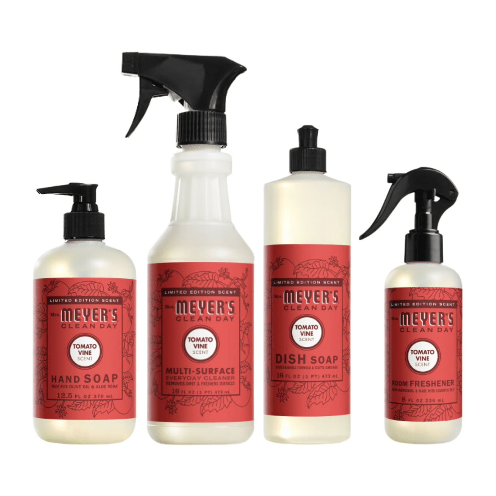 Meyer's Clean Day Tomato Vine Scent Variety Pack, Liquid Hand