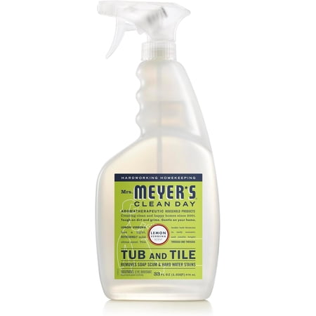 Mrs. Meyer's Clean Day Tub and Tile Cleaner, Lemon Verbena, 33 fl oz (6 pack) (Bundle)