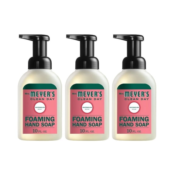 Mrs. Meyer's Foaming Hand Soap, Watermelon, 10 OZ (Pack of 3)