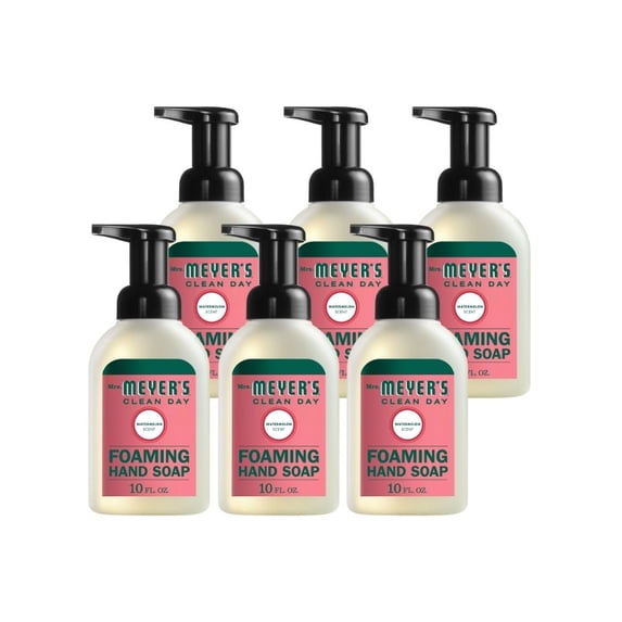 Mrs. Meyer's Foaming Hand Soap, Watermelon, 10 OZ (Pack of 6)