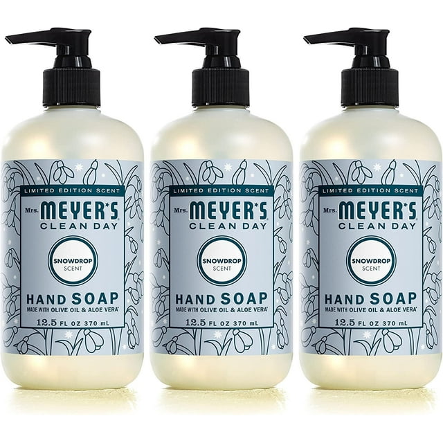 Mrs. Meyer's Hand Soap, Made with Essential Oils, Biodegradable Formula