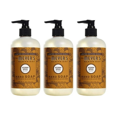 Mrs. Meyer's Liquid Hand Soap, Acorn Spice, 12.5 OZ (Pack of 3)