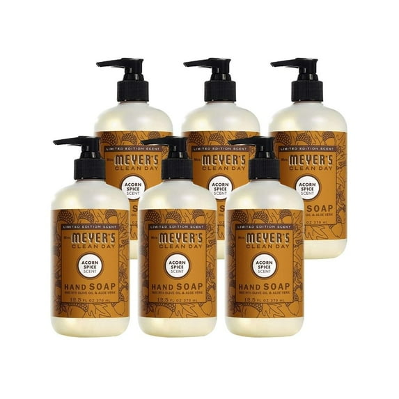 Mrs. Meyer's Liquid Hand Soap, Acorn Spice, 12.5 OZ (Pack of 6)
