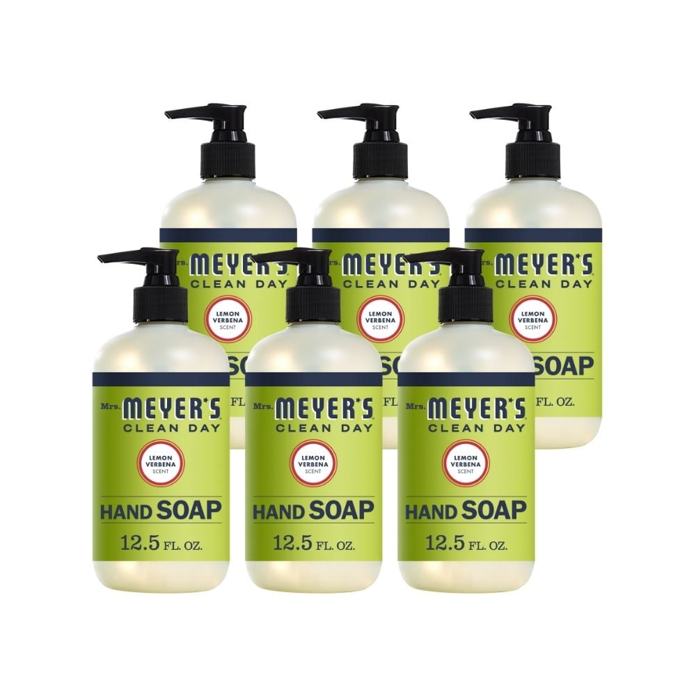 Mrs. Meyer's Liquid Hand Soap Lemon Verbena, 12.5 OZ (Pack of 6)