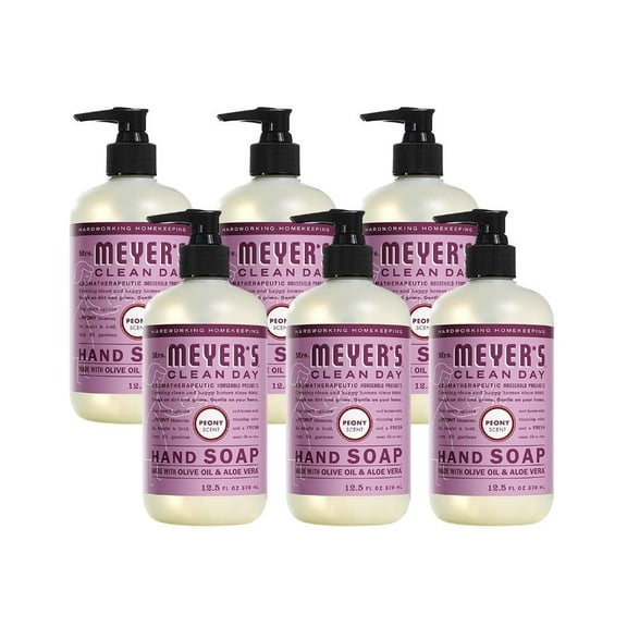 Mrs. Meyer's Liquid Hand Soap Peony, 12.5 OZ (Pack 6)