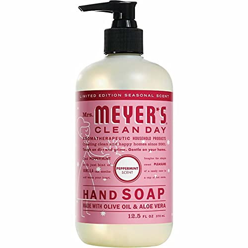 Mrs. Meyer's Liquid Hand Soap, Peppermint, 12.5 oz (Pack of 6)