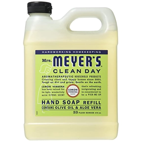 Mrs. Meyer's Liquid Hand Soap Refill, Lemon Verbena, 33 Fluid Ounce