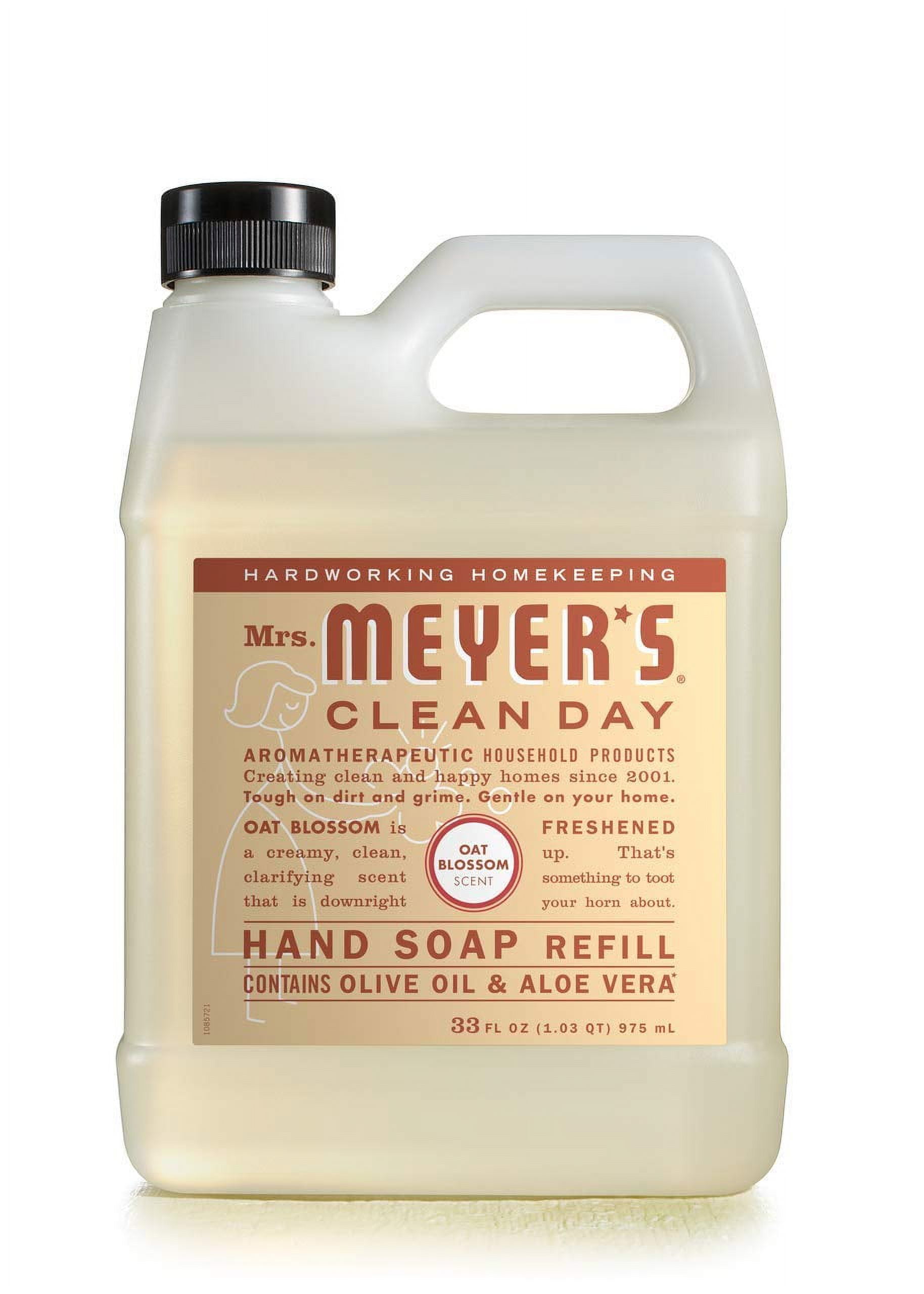 Mrs. Meyer's Liquid Hand Soap Refill, Oat Blossom, 33 Fl Oz (Pack of 3)