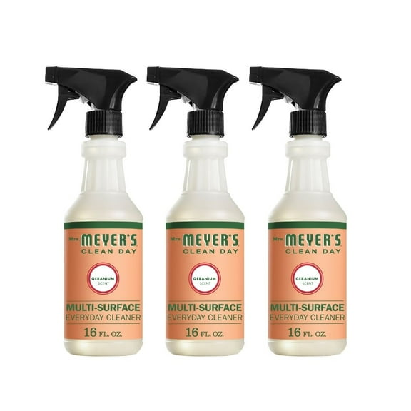 Mrs. Meyer's Multi-Surface Cleaner Geranium, 16 OZ (Pack of 3)