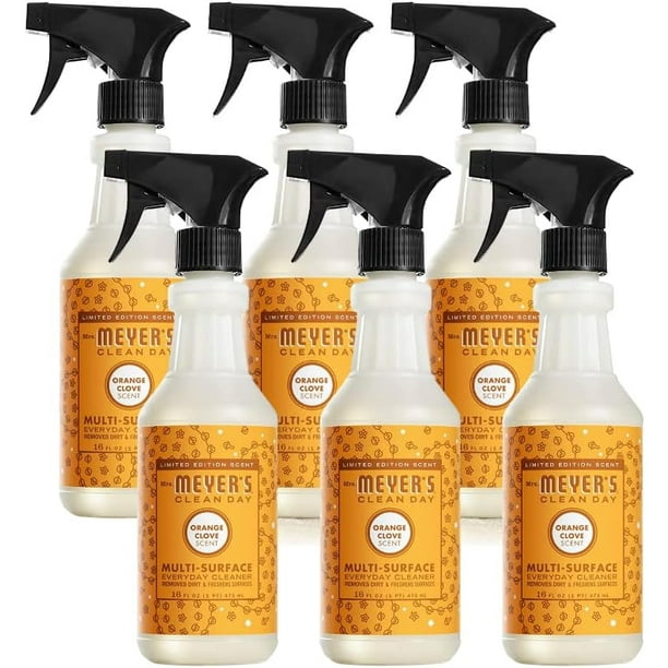 Mrs. Meyer's MultiSurface Cleaner Orange Clove, 16 OZ (Pack of 6