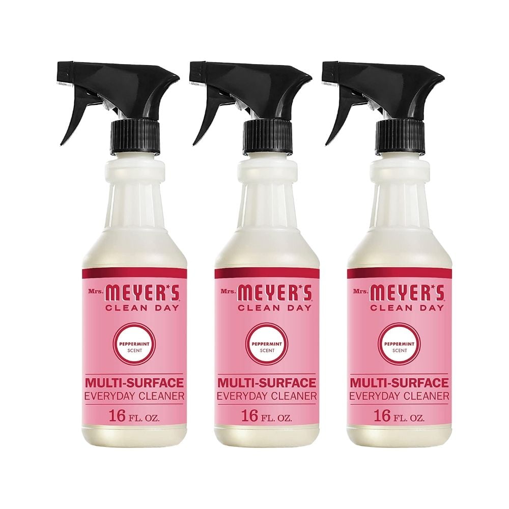 Pepermint Cleaner Mrs. Meyer's Multi-Surface Cleaner Peppermint, 16 oz (Pack of 3 ...