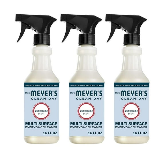 Mrs. Meyer's Multi-Surface Cleaner, Snow Drop, 16 OZ (Pack of 3)