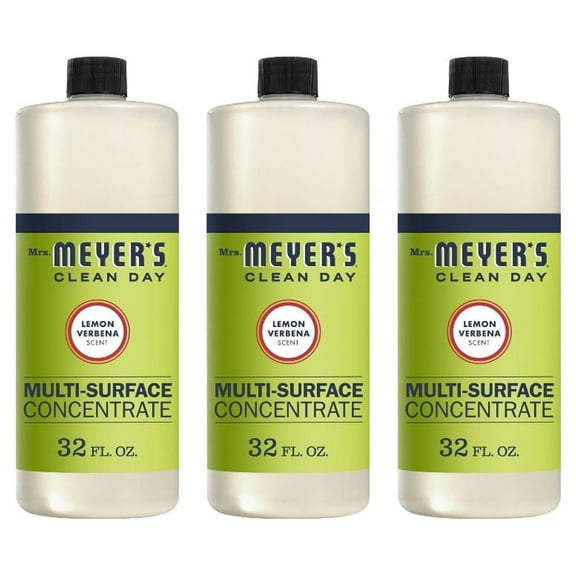 Mrs. Meyer's Multi-Surface Concentrate Lemon Verbena, 32 OZ (Pack of 3)