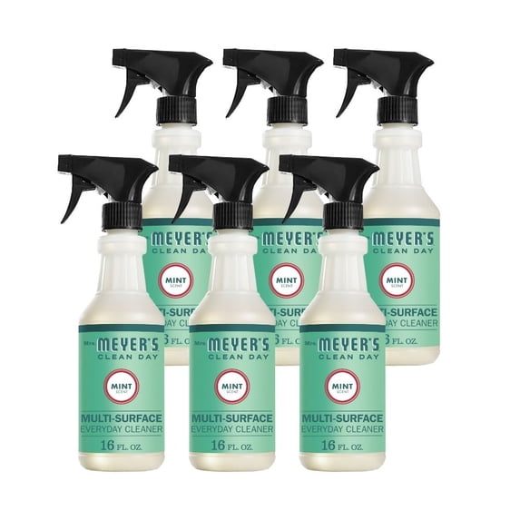 Mrs. Meyer's Multi-surface Cleaner Mint , 16 OZ (Pack of 6)