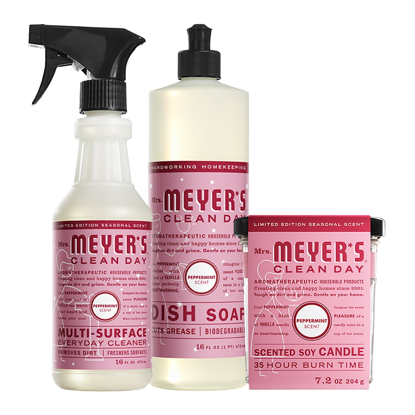 Mrs. Meyer's Peppermint Winter Scent Home Bundle