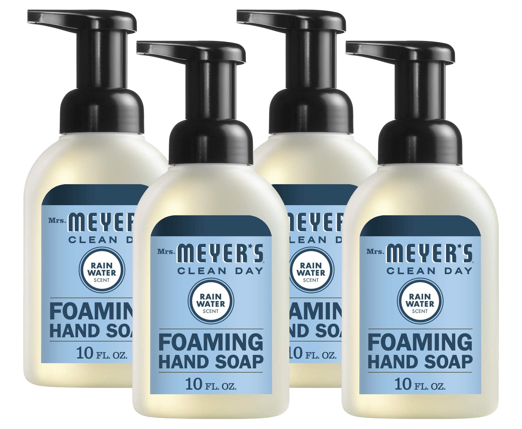 Mrs. Meyer's Rainwater Scent Foaming Hand Soap, 10 oz (4-Pack)