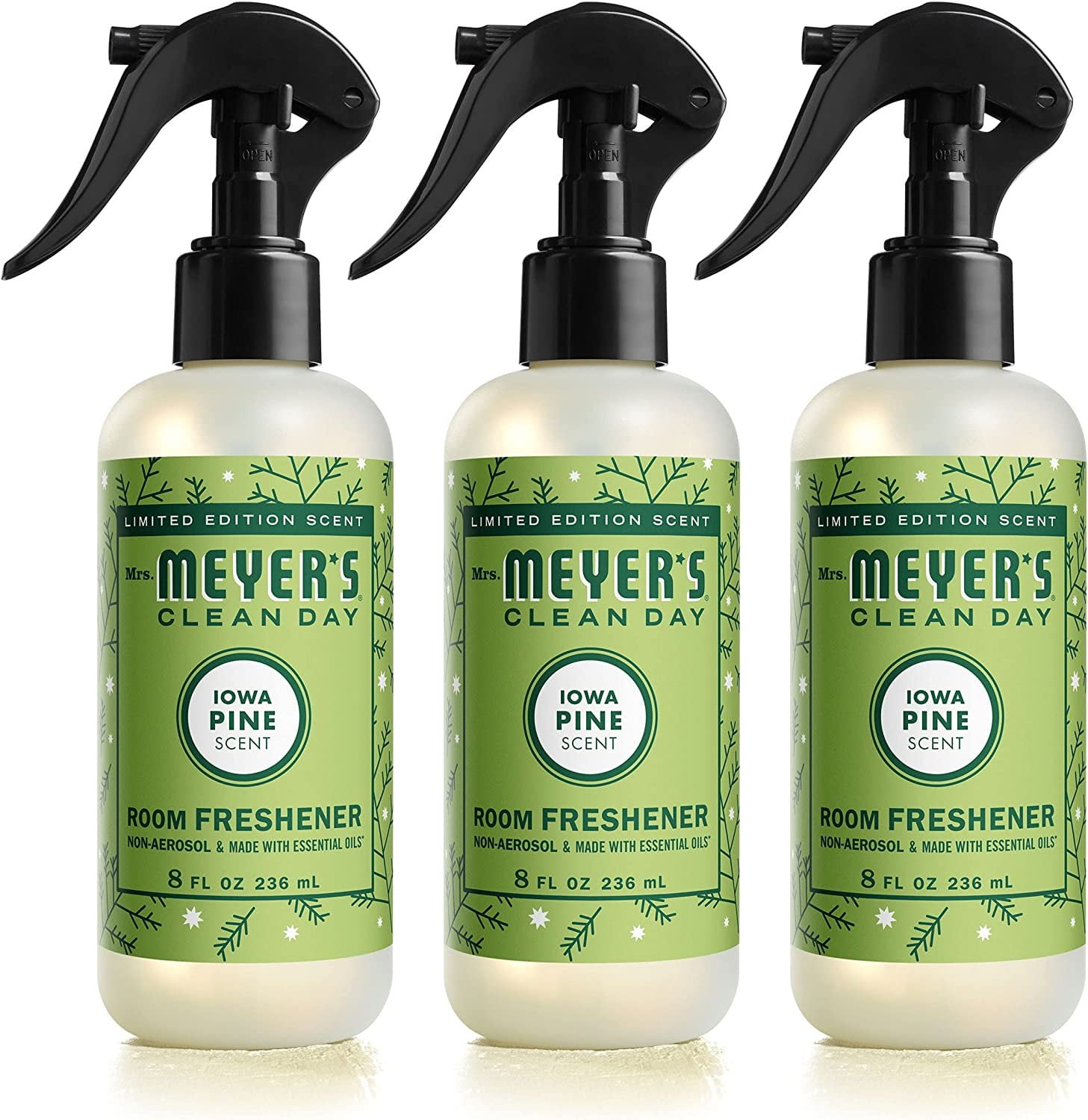 Mrs. Meyer's Room and Air Freshener Spray, NonAerosol Spray Bottle Infused with Essential Oils