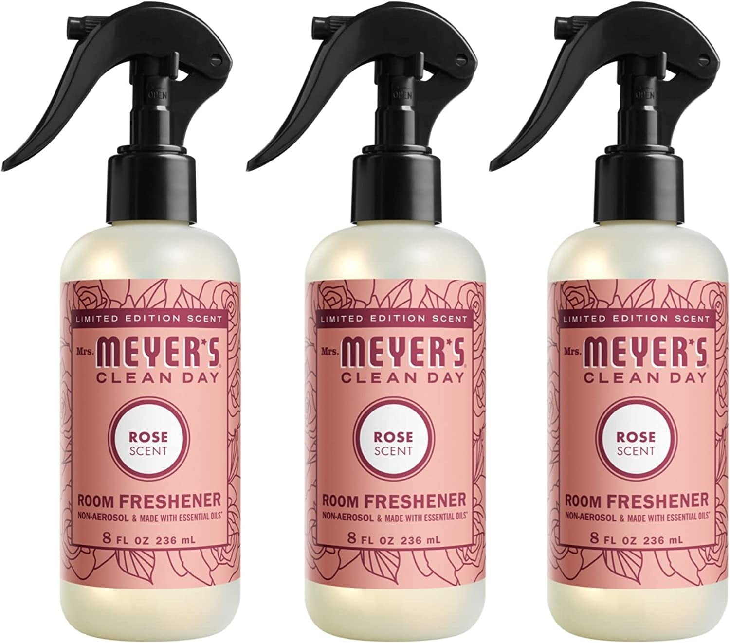 Mrs. Meyer's Room Spray, Bottle with Essential Oils, Limited Edition ...