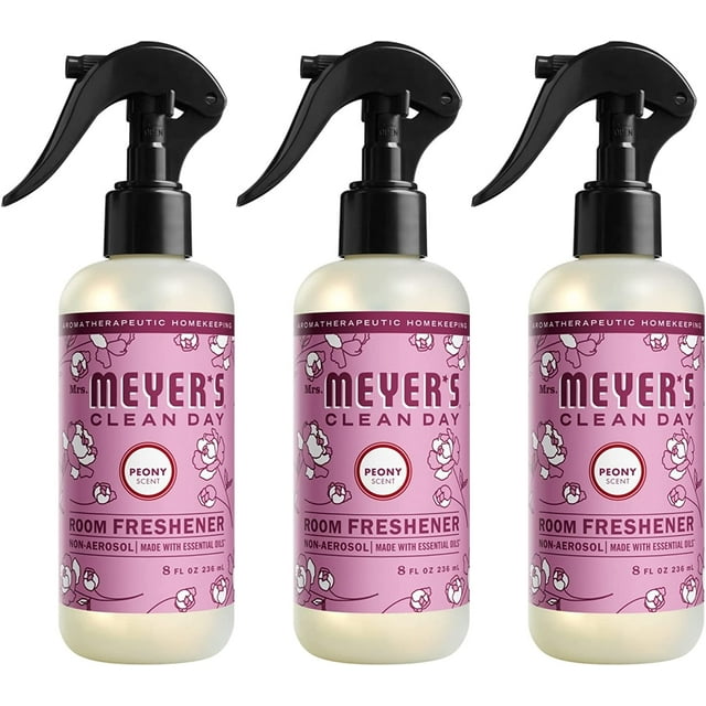 Mrs. Meyer's Room and Air Freshener Spray, NonAerosol Spray Bottle Infused with Essential Oils