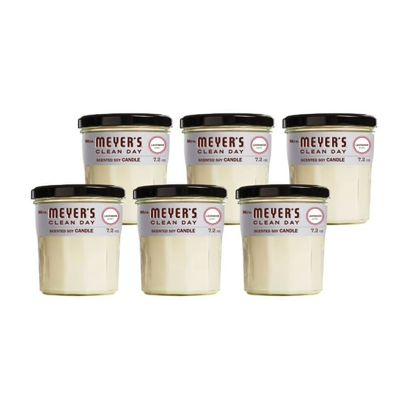 Mrs. Meyer's Soy Candle Lavender, 7.2 OZ (Pack of 6)