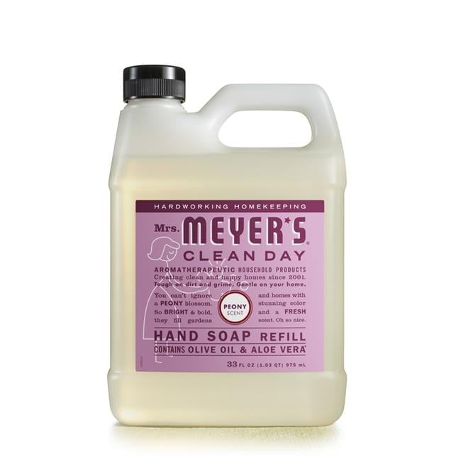 MRS. MEYER'S CLEAN DAY Mrs. Meyers 1004247 33 oz Clean Day Organic Peony Scent Hand Soap Refill