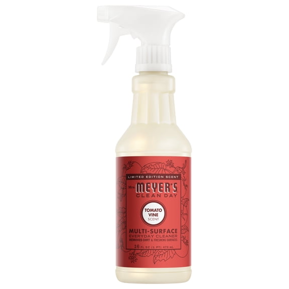 Mrs. Meyer's Clean Day Multi-Surface Everyday Cleaner, Tomato Vine Scent, 16 Fl Oz Bottle
