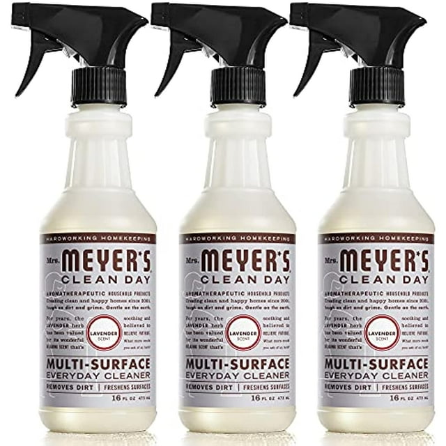 Mrs. Meyers AllPurpose Cleaner Spray, Lavender, 16 Fl. Oz Pack Of 3