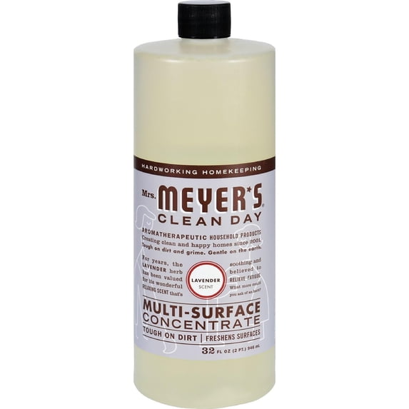 Mrs Meyers Clea - Clean Day Multi Cleaner Lavender Concentrate - 32 OZ, Case of 6