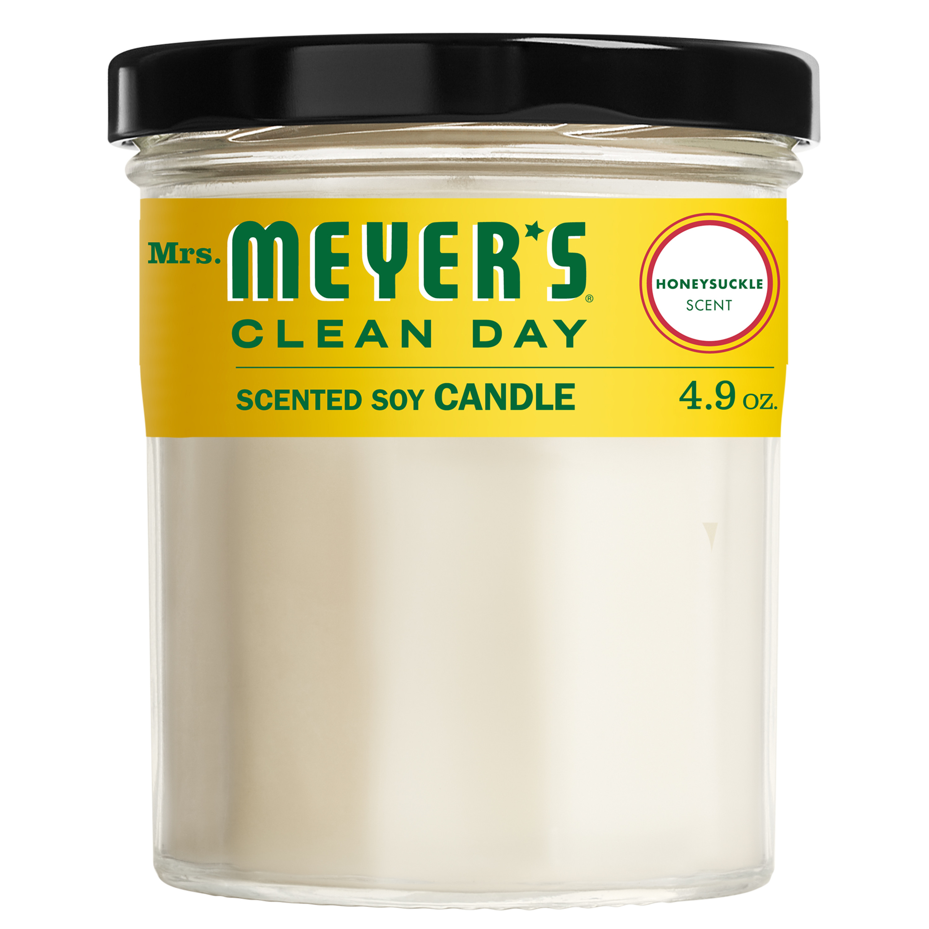 Mrs Meyers Clean Day  4.9 oz Soy Honeysuckle Candle - Small - Pack of 6 - image 1 of 7