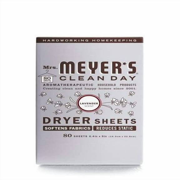 Mrs. Meyer's Clean Day Dryer Sheets - Lavender Scent - 80 Count