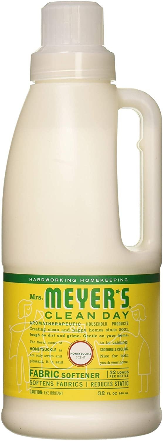 Mrs.Meyers Clean Day, Fabric Softener, Honysuckle, Pack of 6, Size - 32 FZ, Quantity - 1 Case