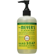 Mrs. Meyers Clean Day Hand Soap, Olive Oil & Aloe Vera, Honeysuckle 12.5 oz (Pack of 3)