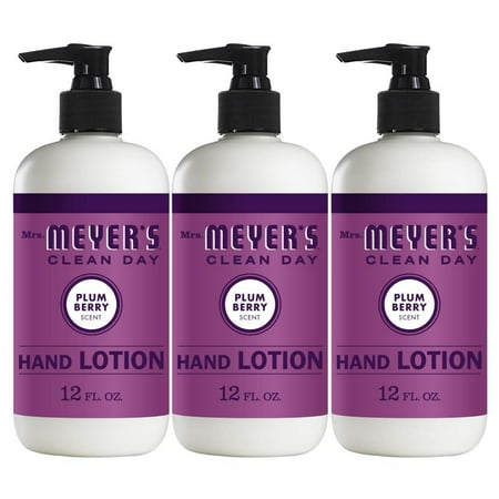Mrs. Meyers Clean Day Hand Soap, Plum Berry Scent, 12 Ounce Bottle Pack of 3