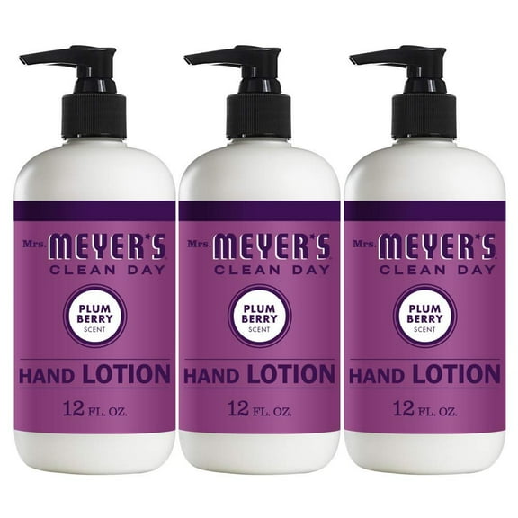 Mrs. Meyers Clean Day Hand Soap, Plum Berry Scent, 12 Ounce Bottle Pack of 3
