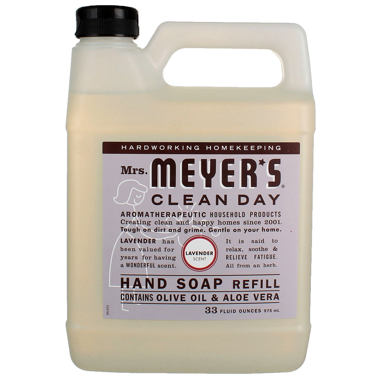 Mrs. Meyers Clean Day Hand Soap Refill, Lavender 33 oz Pack - 3