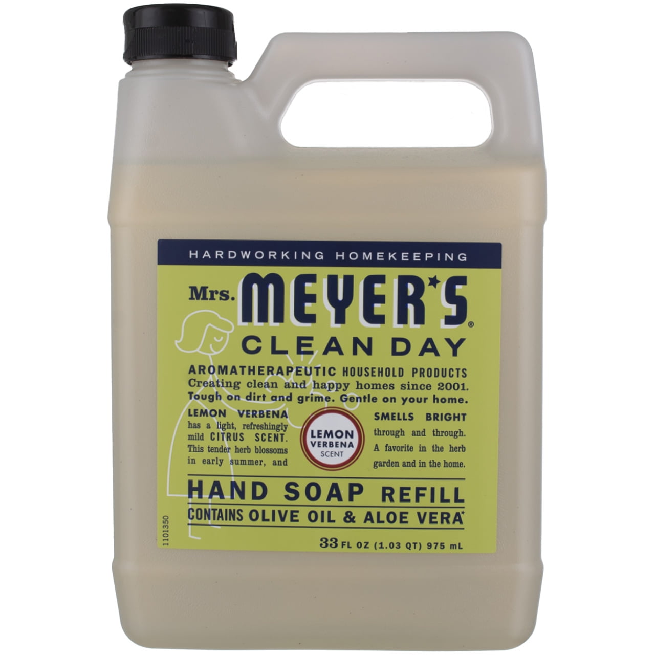 Mrs. Meyers Clean Day Hand Soap Refill, Lemon Verbena 33 oz (Pack of 3)