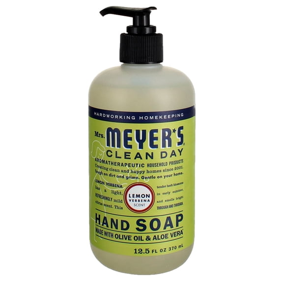 Mrs. Meyers Clean Day Liquid Hand Soap, Lemon Verbena 12.5 oz (Pack of 2)