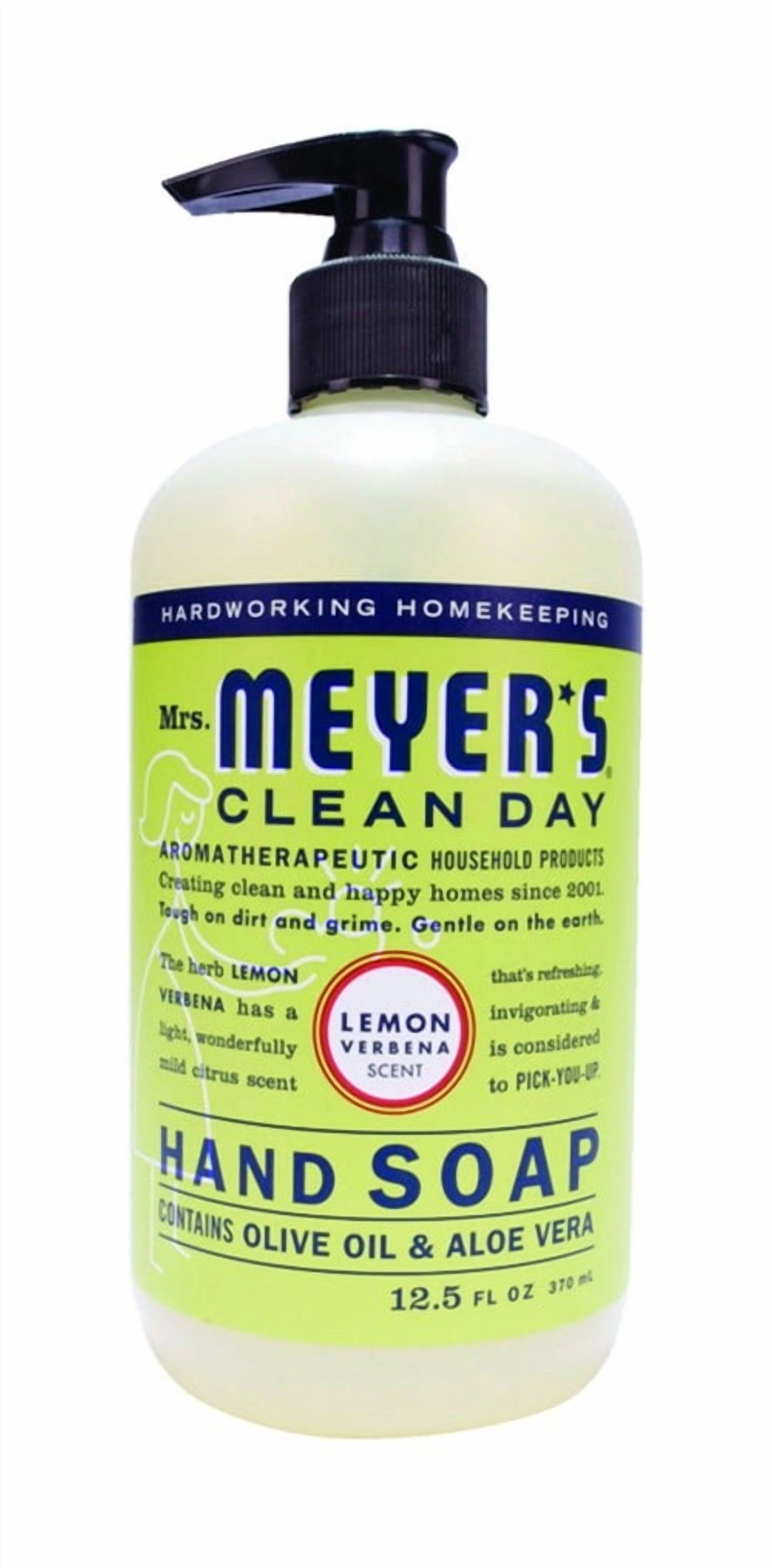 Mrs. Meyer's Clean Day Liquid Hand Soap, Lemon Verbena, 12.5 oz