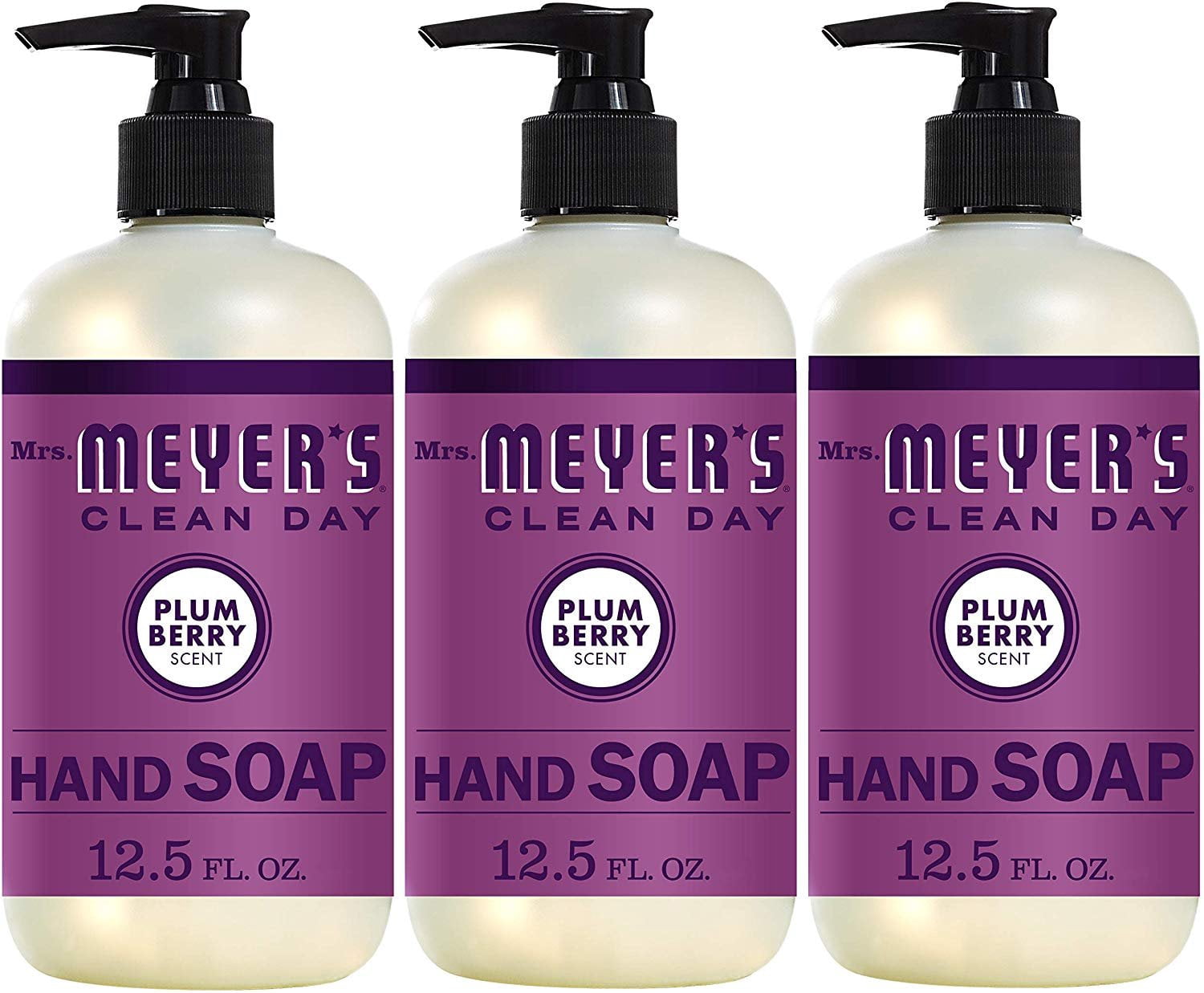 Mrs. Meyers Clean Day Liquid Hand Soap, Plum Berry Scent, 12.5 Ounce ...