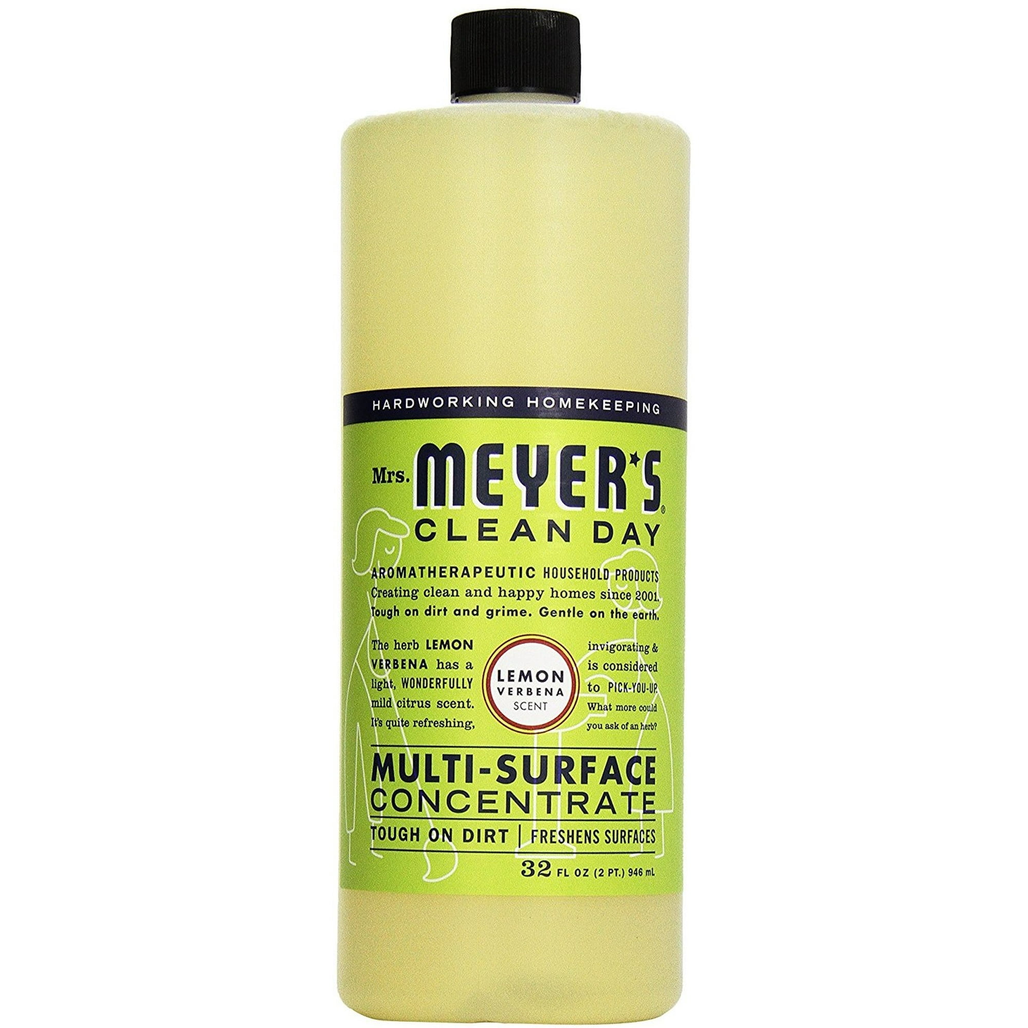Mrs Meyers Clean Day Multi-Surface Concentrate, Lemon Verbena 32 oz (Pack of 3)